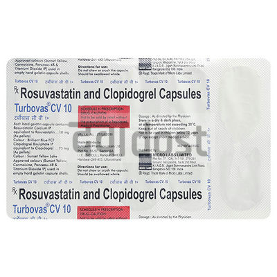 Turbovas CV 10mg/75mg Capsule 10s