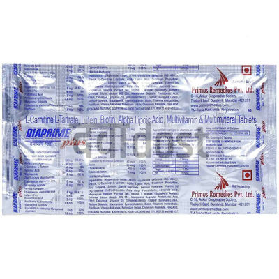 Diaprime Plus Tablet 10s