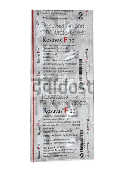 Rosuvas F 160mg/20mg Tablet 10s