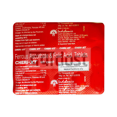 Cheri XT 100mg/1.5mg Tablet 15s