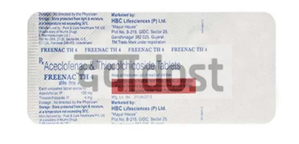 Erinac TH 100mg/4mg Tablet 10s