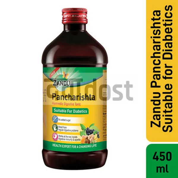 Zandu Pancharishta Ayurvedic Digestive Tonic Sugar Free 450ml