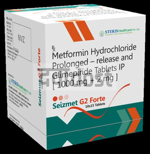 Seizmet G 2mg/1000mg Forte Tablet 15s