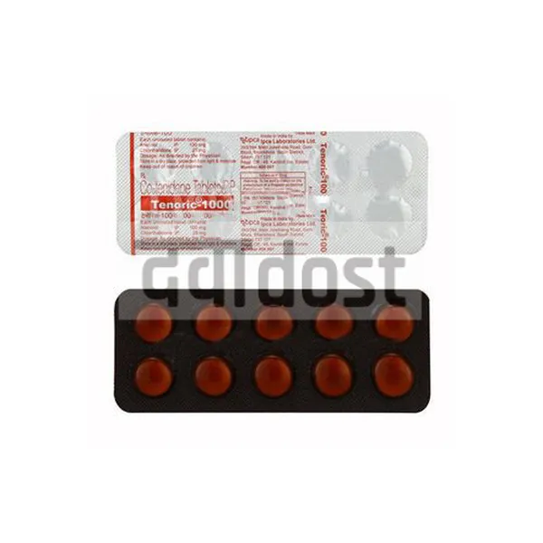 Tenoric 100mg/25mg Tablet 10s