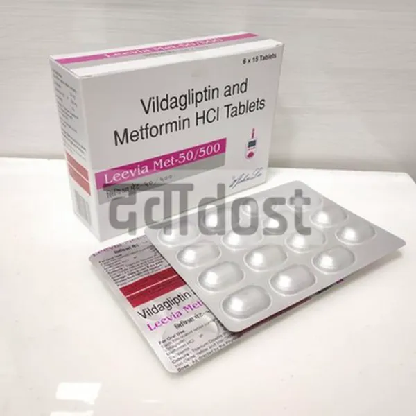 Leevia Met 500mg/50mg Tablet 15s