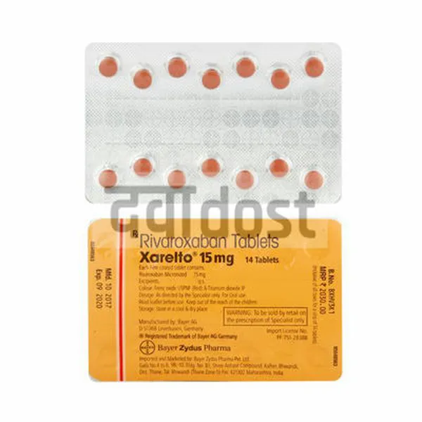 Xarelto 15mg Tablet 14s