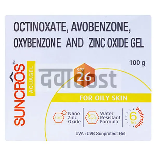 Suncros SPF 26 Aqua Gel 100gm