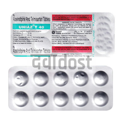 Uniaz T 40mg/8mg Tablet 10s