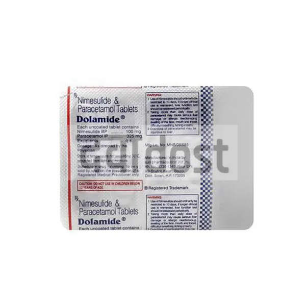 Dolamide 100mg/325mg Tablet 10s
