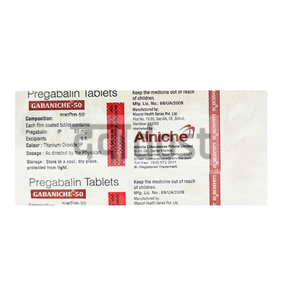 Gabaniche 50mg Tablet 10s
