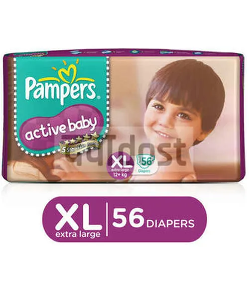 Pampers Active Baby Diaper XL 56s