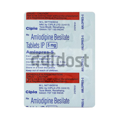 Amloris 5mg Tablet 10s