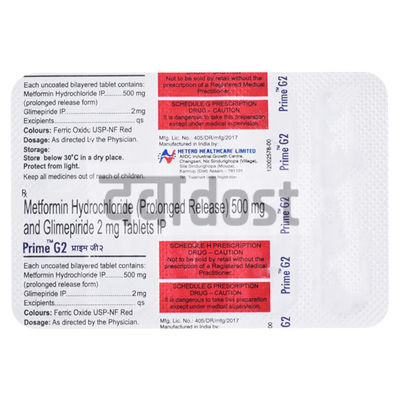 Prime G 2mg/500mg Tablet 10S
