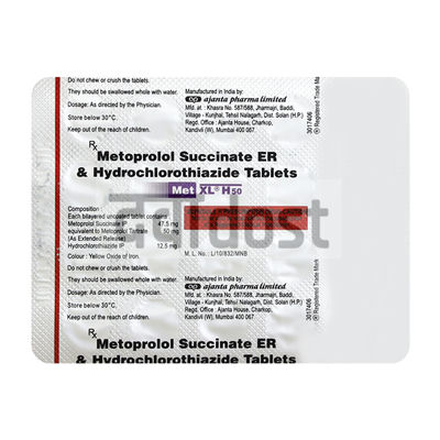 Met XL H 50mg/12.5mg Tablet 15s