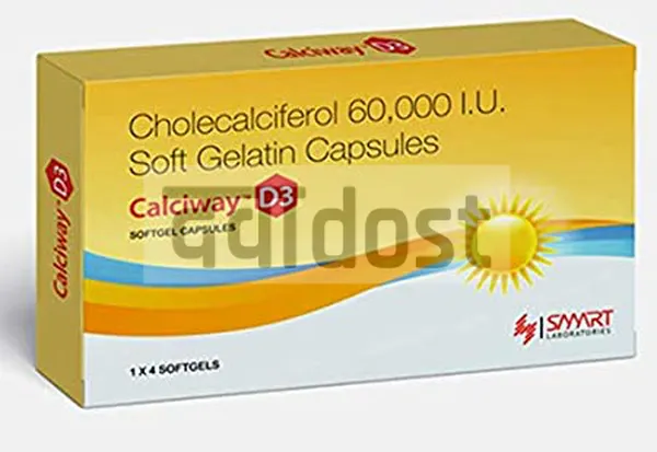Calciway D3 60K Capsule 4s