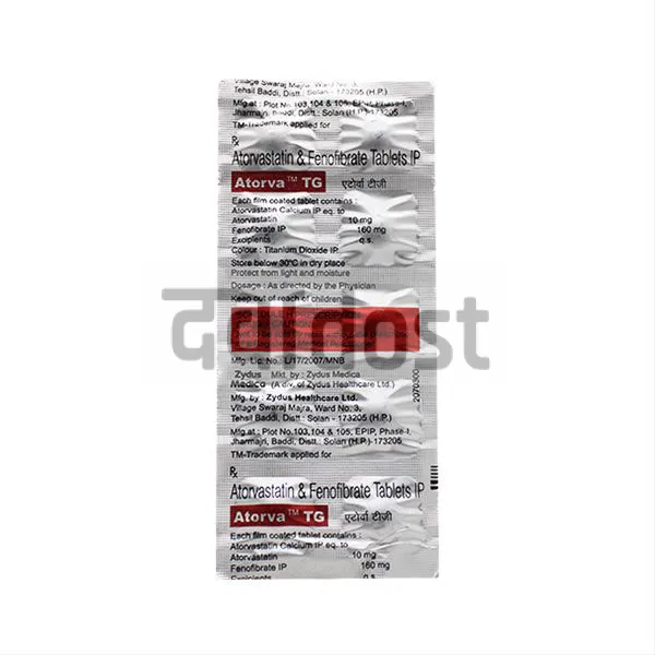 Atorva TG 10mg/160mg Tablet 10s