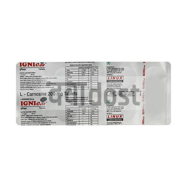 Ignicar 200mg Tablet 10s