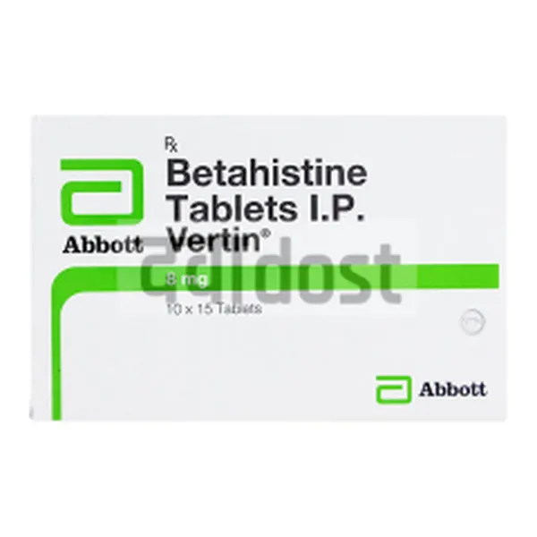 Vertifyl 8mg Tablet 10s