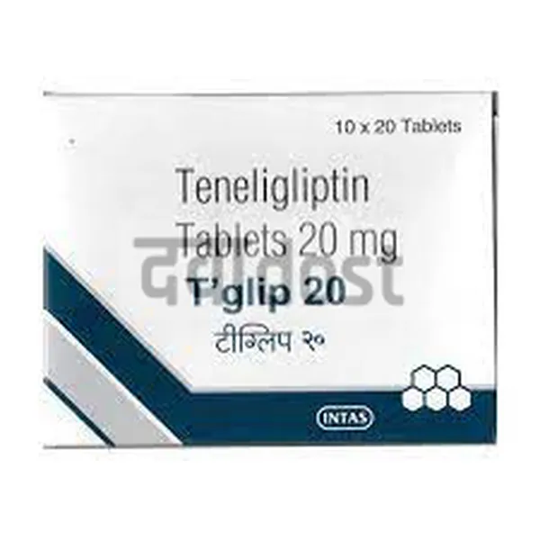 T Glip 20mg Tablet 20s