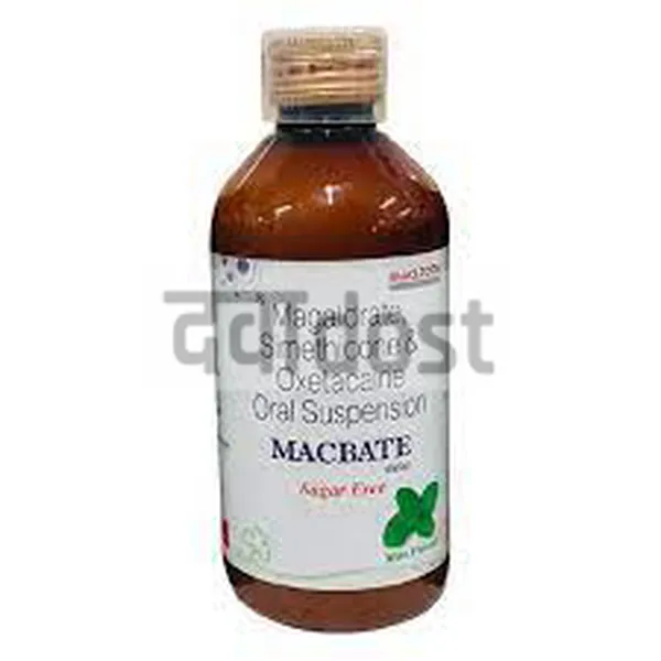 Macbate Oral Suspension Mint Sugar Free 200ml