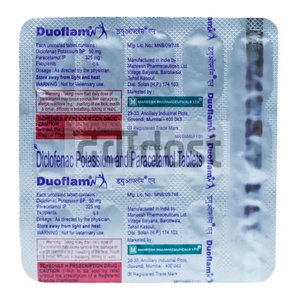 Duoflam 400mg/500mg Tablet