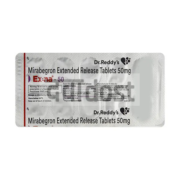 Exena 50mg Tablet ER 10s