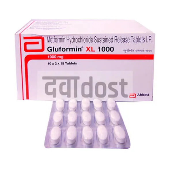 Gluformin XL New 1000 Tablet SR