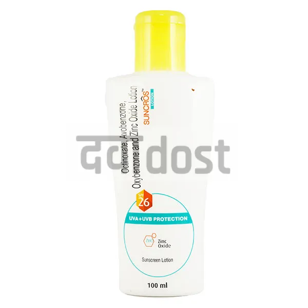 Suncros Sunscreen Lotion SPF 26 100ml