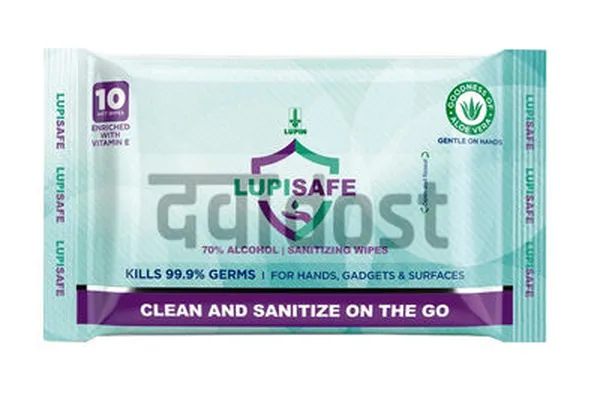 Lupisafe Sanitizing Alcohol Based Wet Wipes 60s