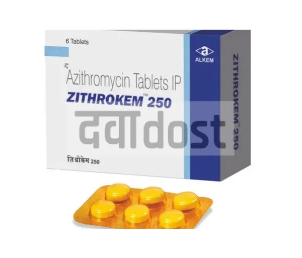 Zithrokem 250mg Tablet 6s