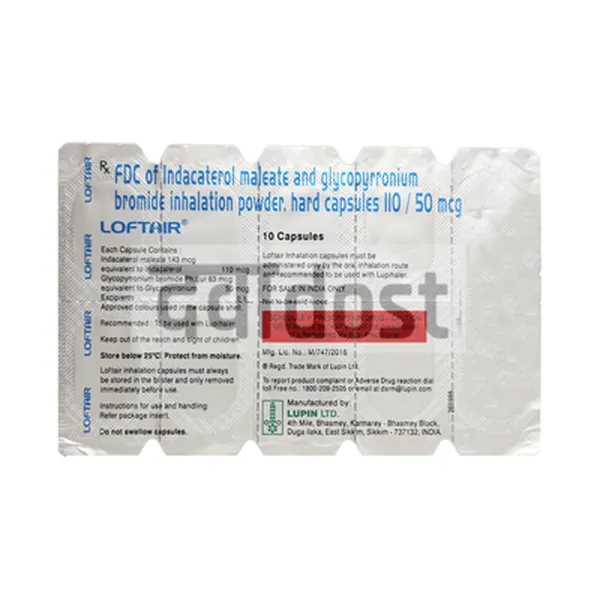 Loftair 110mcg/50mcg Capsule 10s