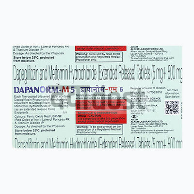 Dapanorm-M 5mg/500mg Tablet ER