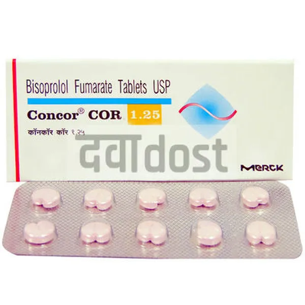 Concor 1.25mg Tablet 10s