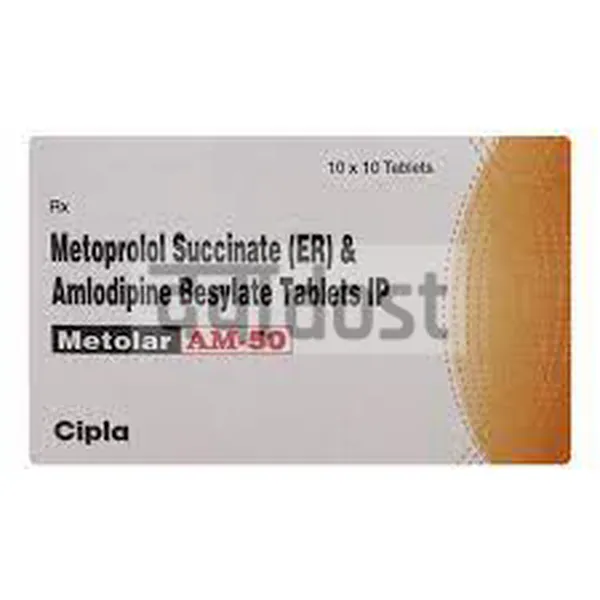 Metolar AM 50mg/5mg Tablet