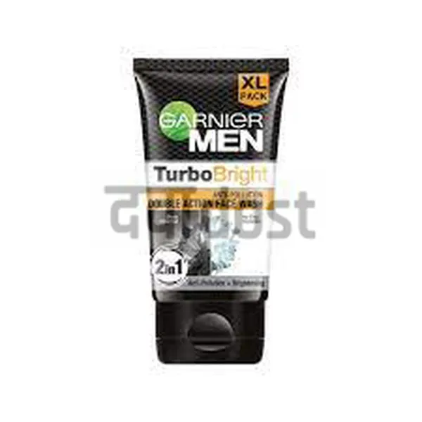 Garnier Men turbo Bright 2 in 1 Face wash 50ml