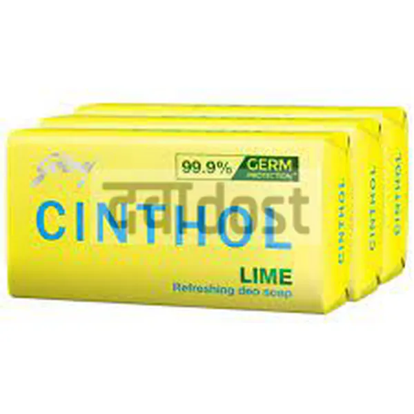 Godrej cinthol lime refershing deo soap 125gm 3s