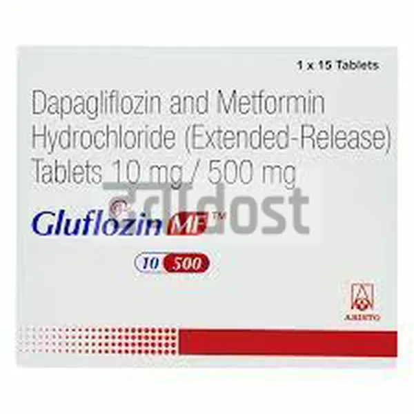 Gluflozin MF 10mg/500mg Tablet 15S