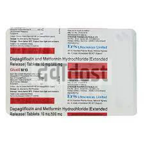 Gluxit M 10mg/500mg Tablet ER 10s
