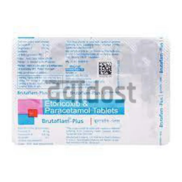 Brutaflam Plus 60mg/325mg Tablet 10s
