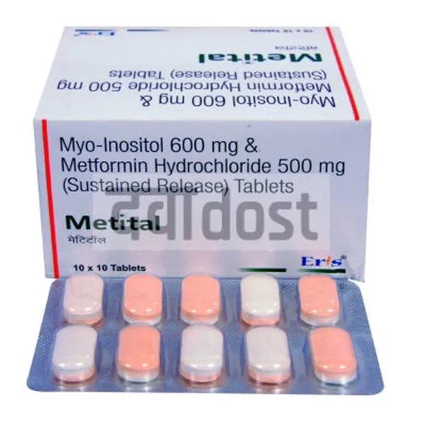 Metital 500mg/600mg Tablet SR 15s