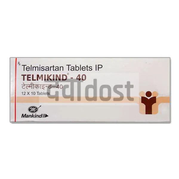 Telmikind 40mg Tablet