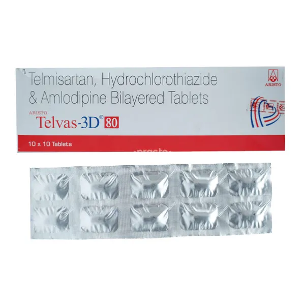 TELVAS-3D 80MG 10TAB