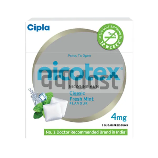 Nicotex 4mg Chewing Gums Classic Fresh Mint
