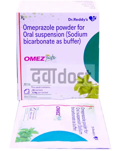 Omez Insta 20mg Sachet Mint