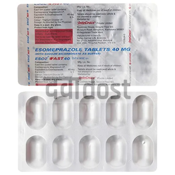 Esoz Fast 40mg Tablet