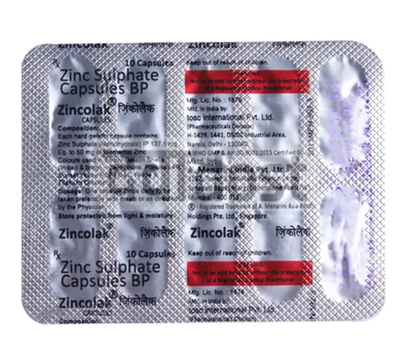 Zincolak 137.5mg Capsule 10s