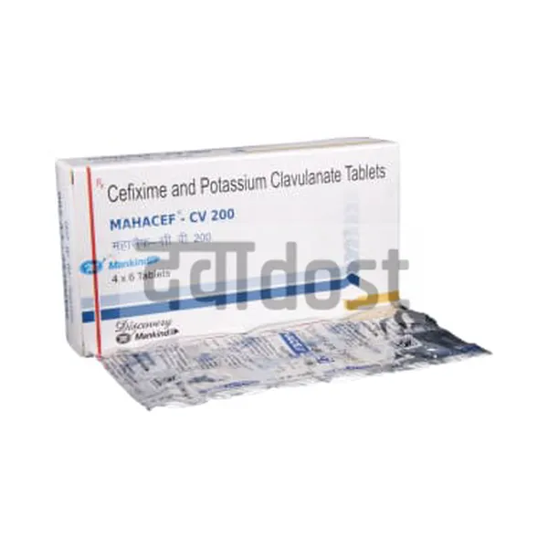 Mahacef-CV 200mg/125mg Tablet 