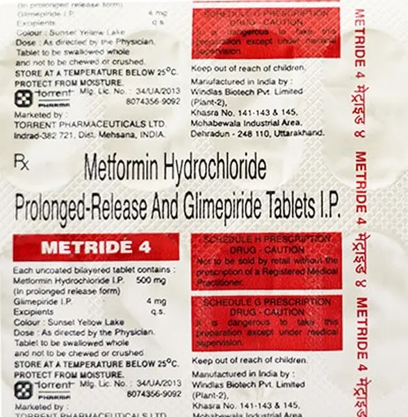 METRIDE 4MG 10TAB