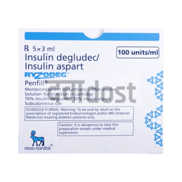 Ryzodeg 100IU/ml Penfill 3ml