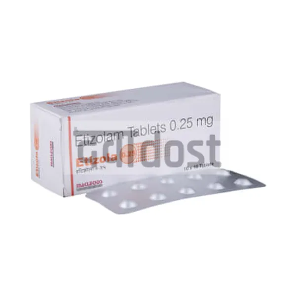 Etizola 0.25 Tablet 10s